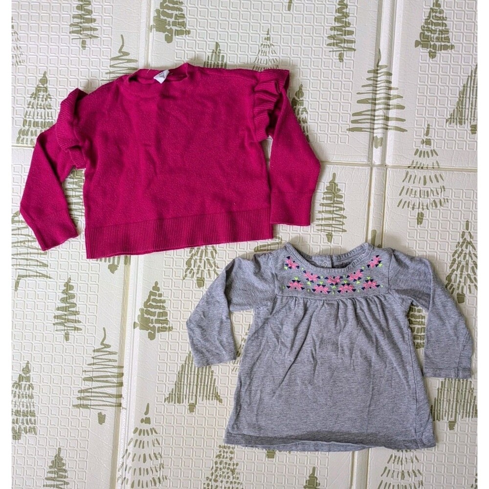 Baby Girl Clothing 16 Pc Lot 12-24M Carter’s Gap Cat & Jack Dresses Jeans Outfit - Picture 6 of 10